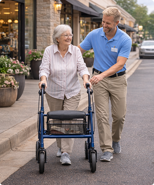 Walking in the community 1